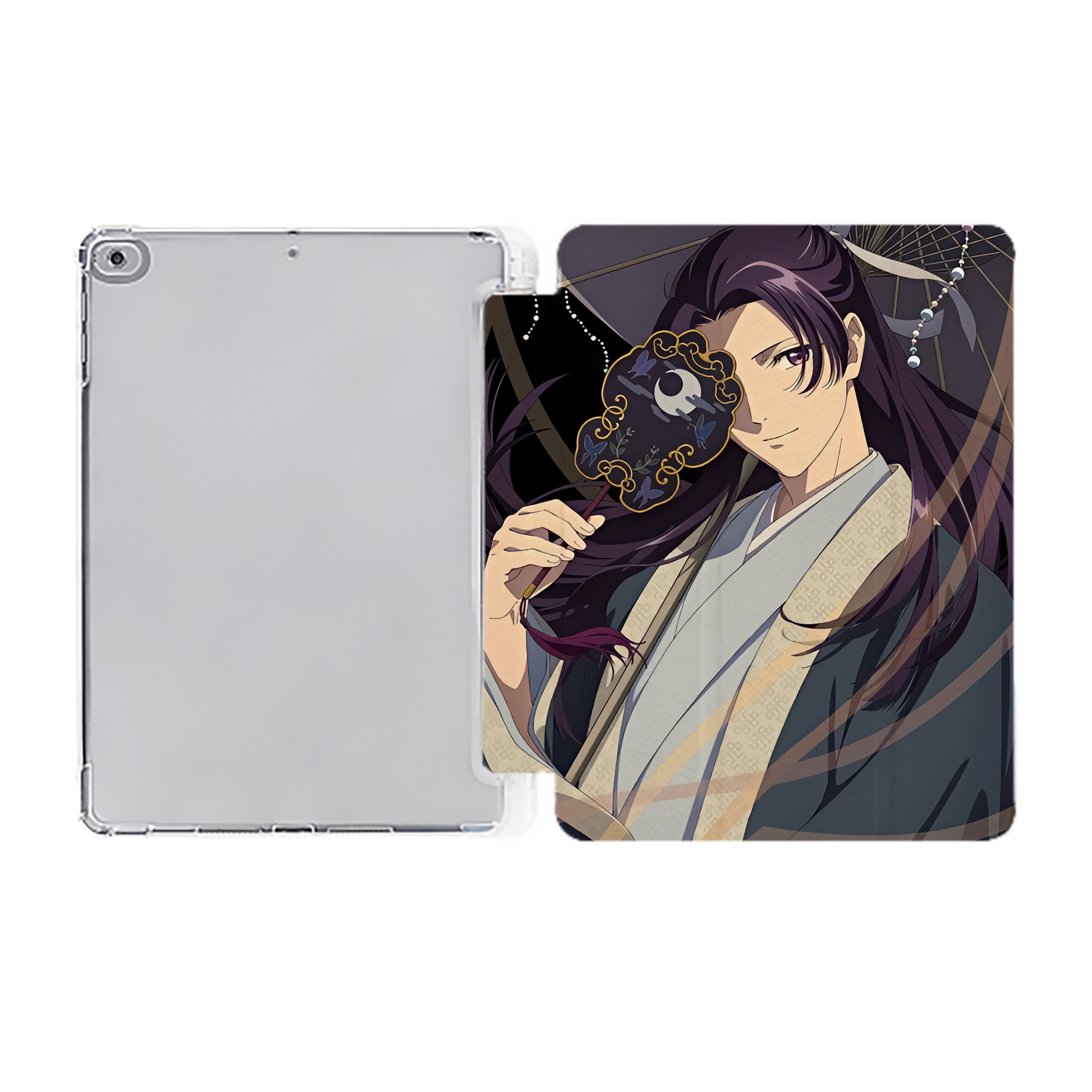 （画像用） 薬屋のひとりごと The Apothecary Diaries IPad ケース ペン収納付き 三つ折りスタンド PUレザー×シリコン 対応機種9.5/10.5/10.9インチ